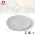 vajilla promocional redonda plato blanco, vajilla de porcelana, plato de cerámica